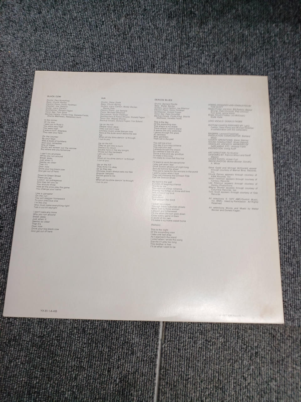 ABC RECCORDS AJA STEELY DAN