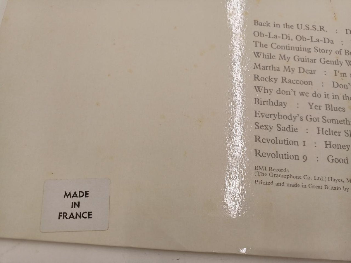 EMI LP Record French WHITE ALBUM / THE BEATLES