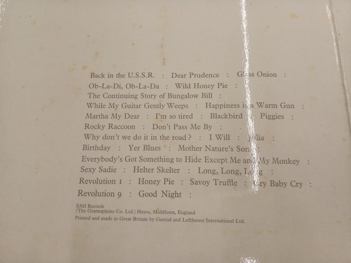 EMI LP Record French WHITE ALBUM / THE BEATLES