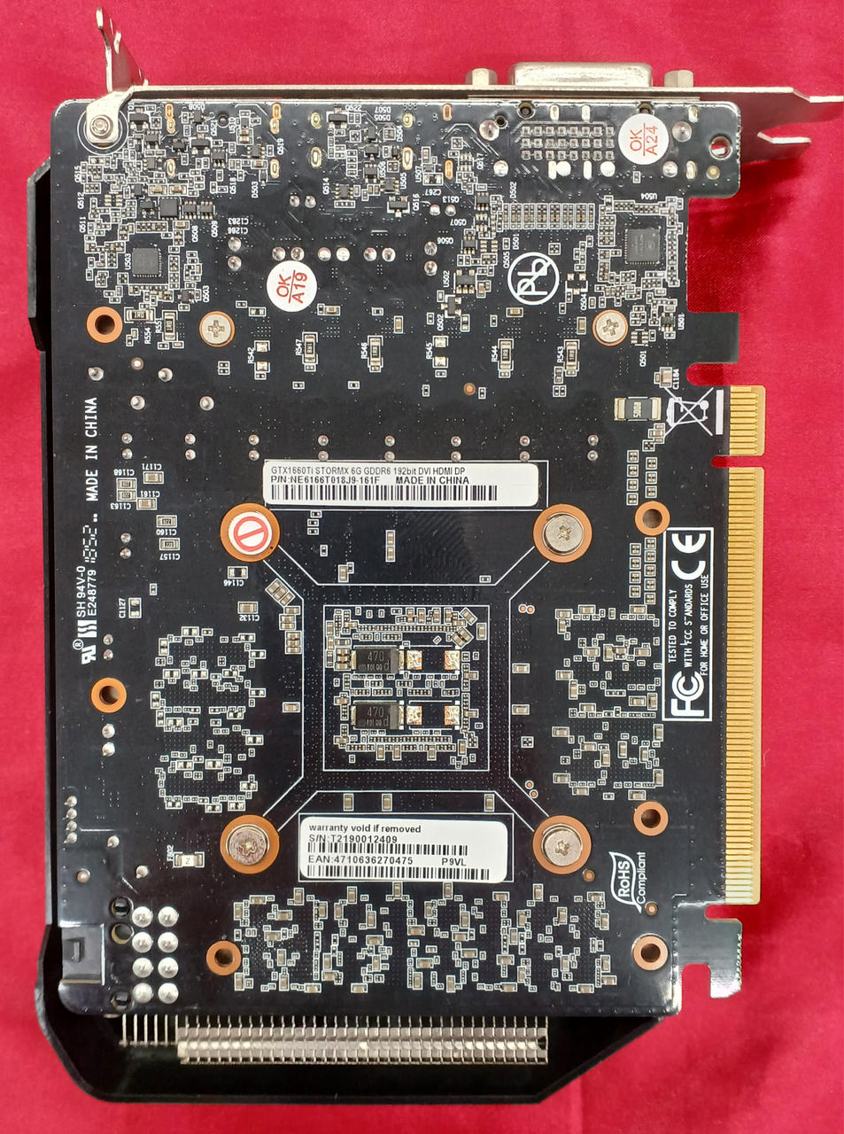 PALIT NVIDIA PCI-EXPRESS GTX1660TI STORMIX6G
