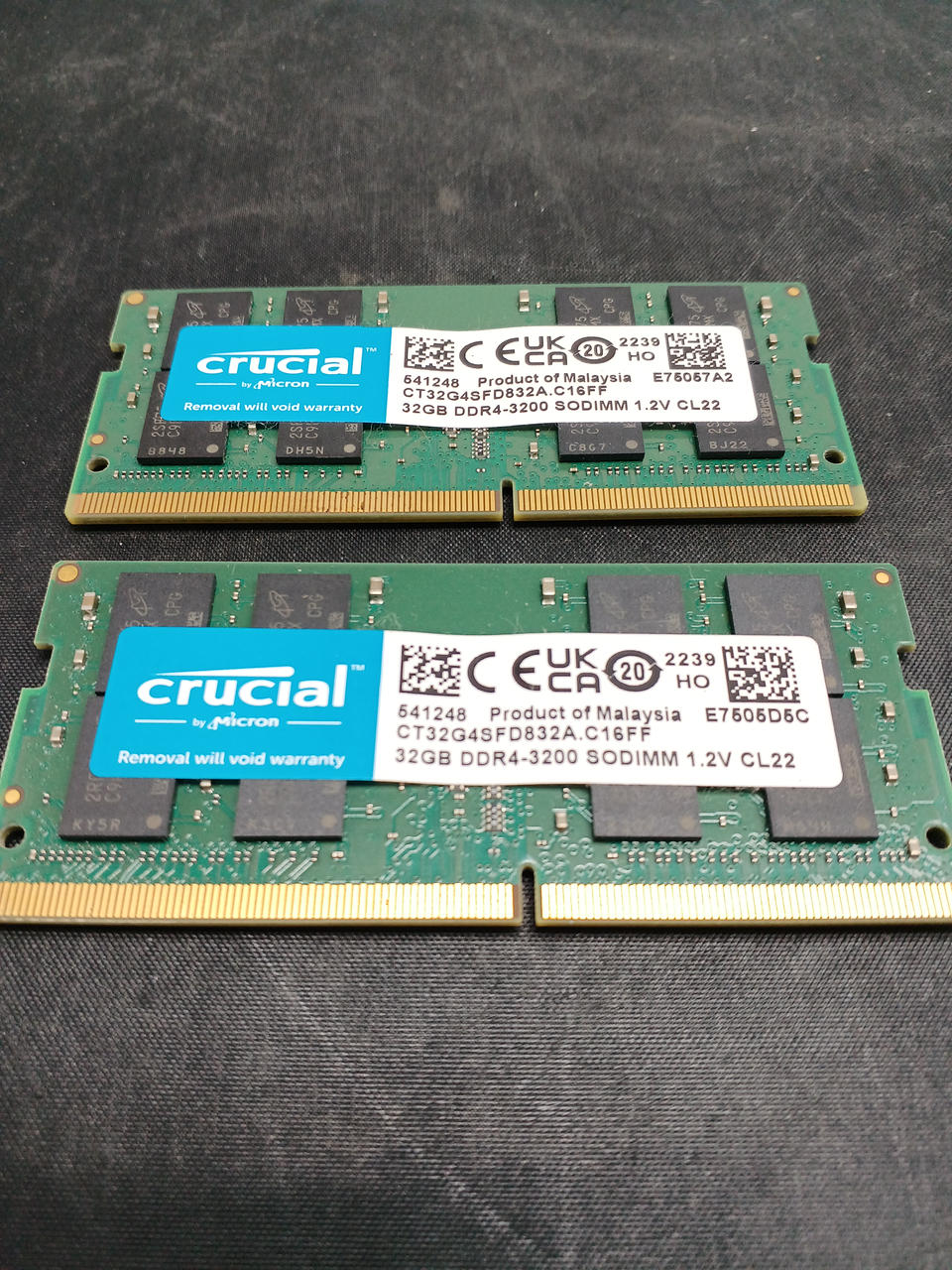 CRUCIAL Laptop memory 64GB (32×2) CT32G4SFD832A