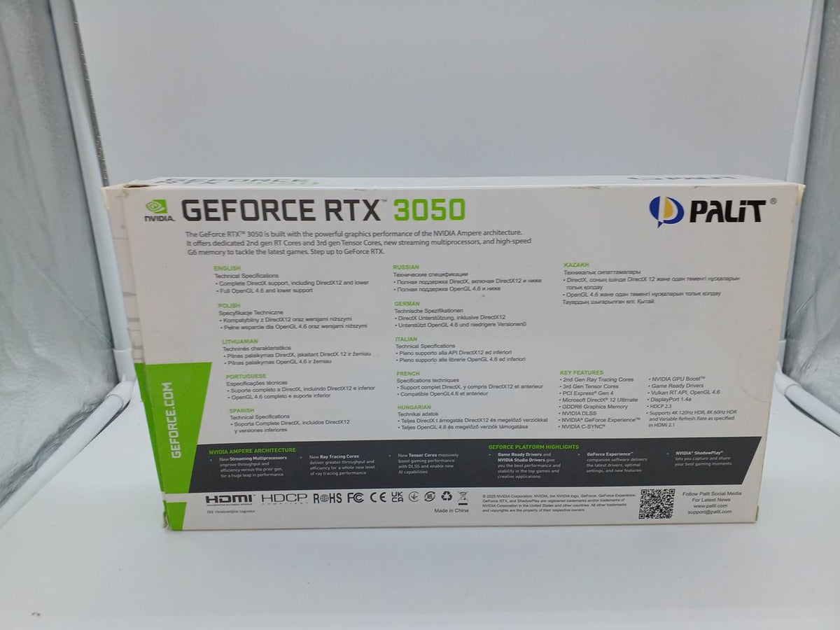 PALIT Graphics Card RTX3050 STORMX 6GB GDDR6