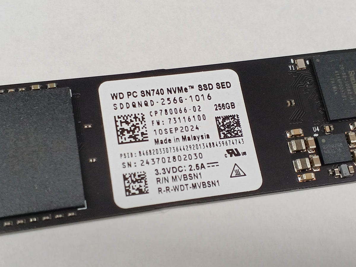 WESTERN DIGITAL M.2 2280 SSD 256GB SDDQNQD-256G-1016