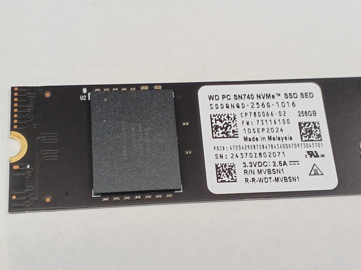 WESTERN DIGITAL M.2 2280 SSD 256GB SDDQNQD-256G-1016