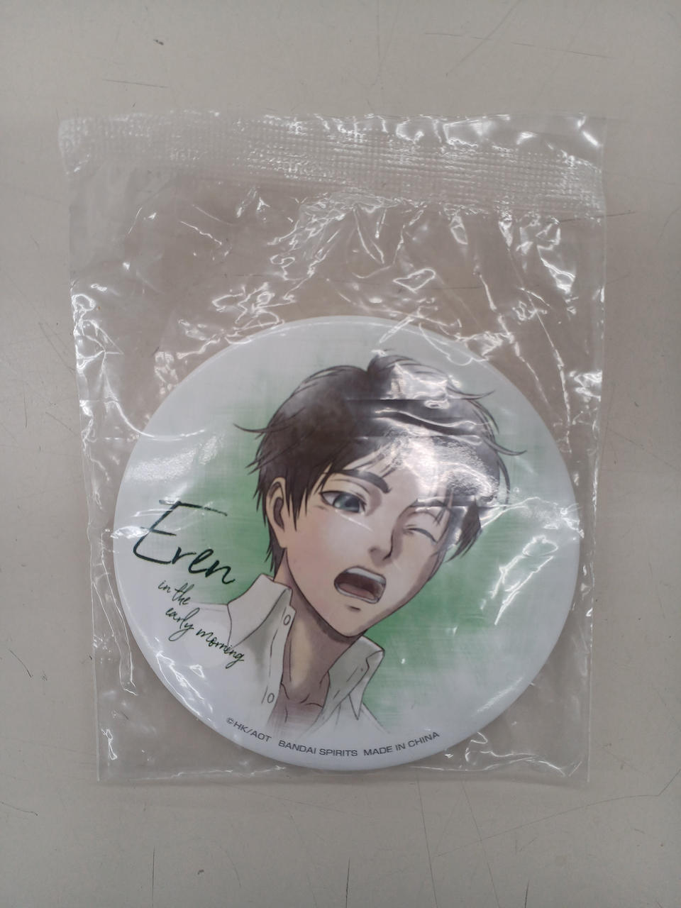 BANDAI SPIRITS Eren (Just Woke Up) Can Badge Ichiban Kuji Attack on Titan ~Survey Corps Investigation Report~