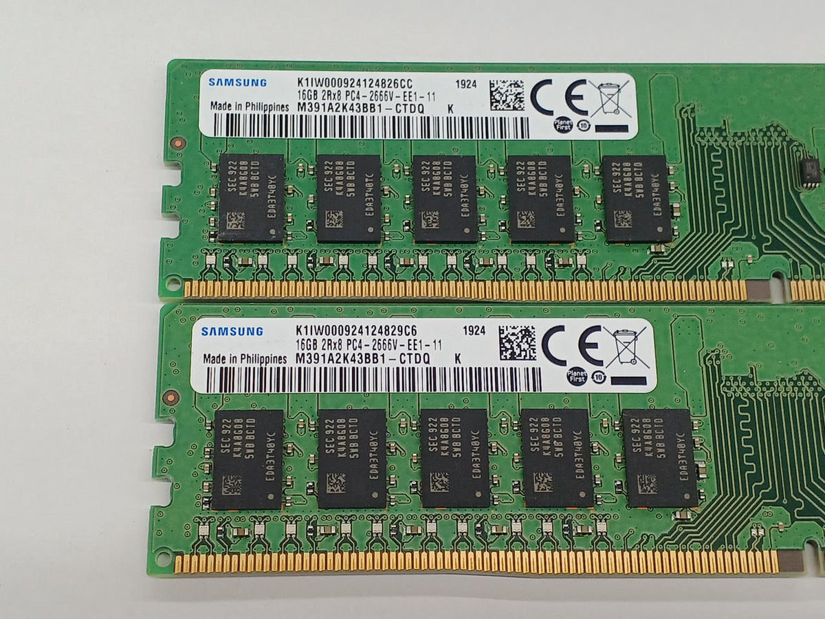 SAMSUNG DDR4-2666 ECC UDIMM 16GB M391A2K43BB1-CTDQ for servers