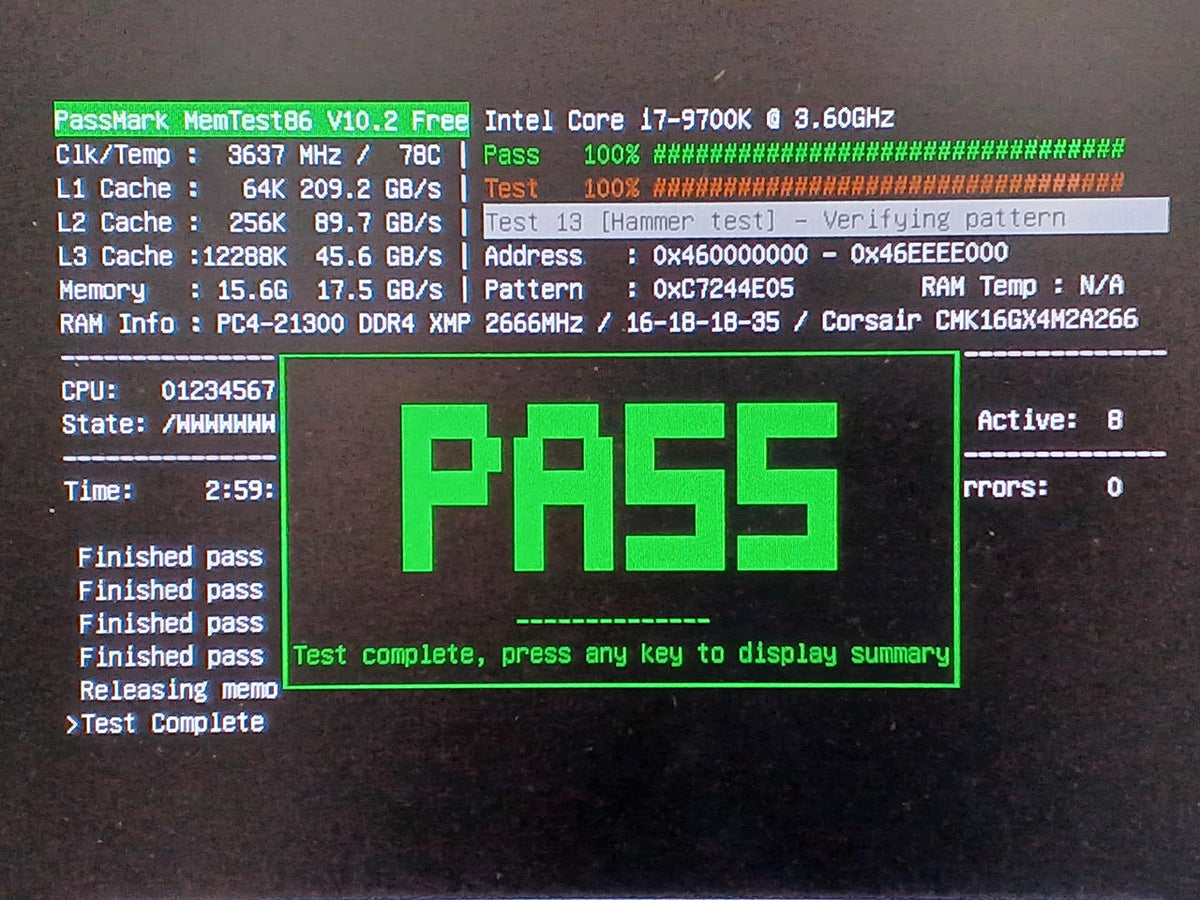 CORSAIR DDR4 Memory CMK16GX4M2A2666C16