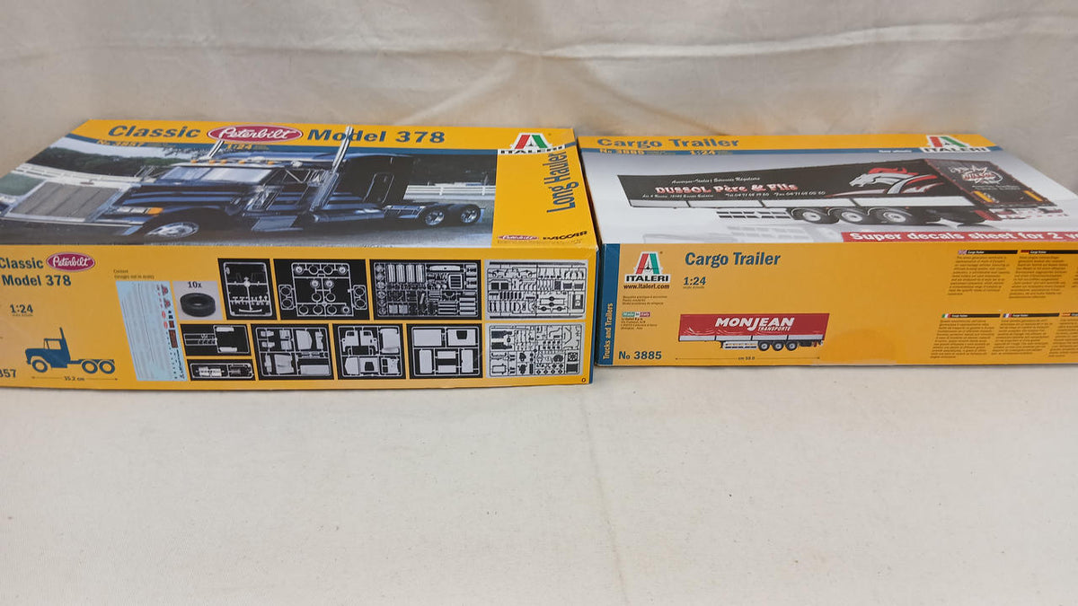 ITALERI Trailer Head & Cargo Trailer Set 1/24