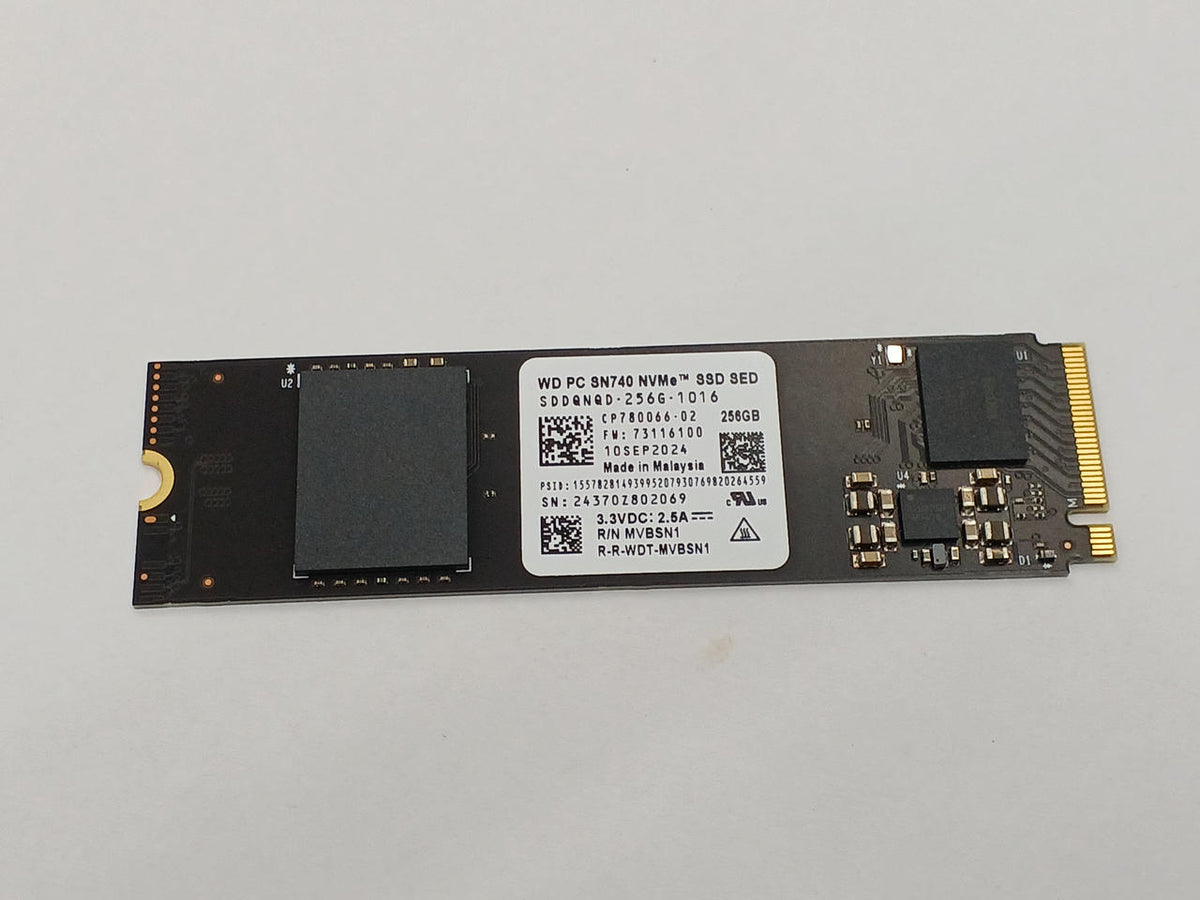 WESTERN DIGITAL M.2 NVME SSD SN740 (M.2 2280) 256GB