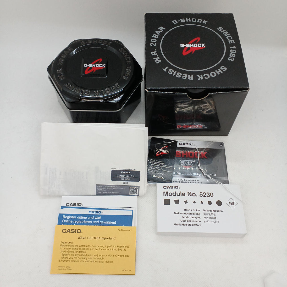CASIO G-SHOCK Solar Radio (Overseas Model) AWG-M100B
