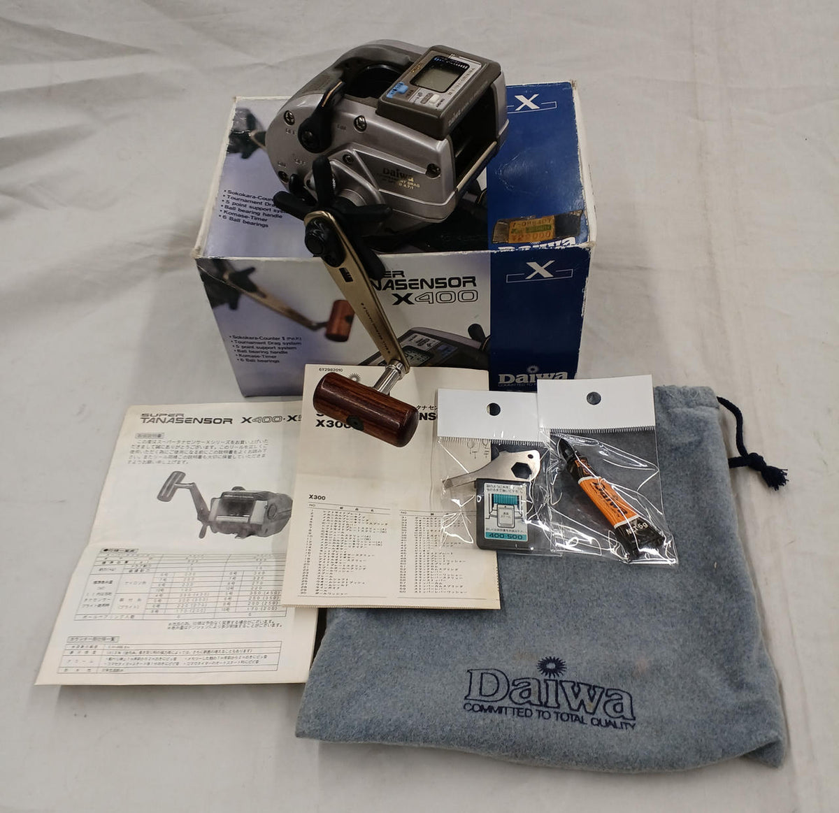 DAIWA Manual Winding Reel with Counter for Boat Fishing: TANASENSOR X400