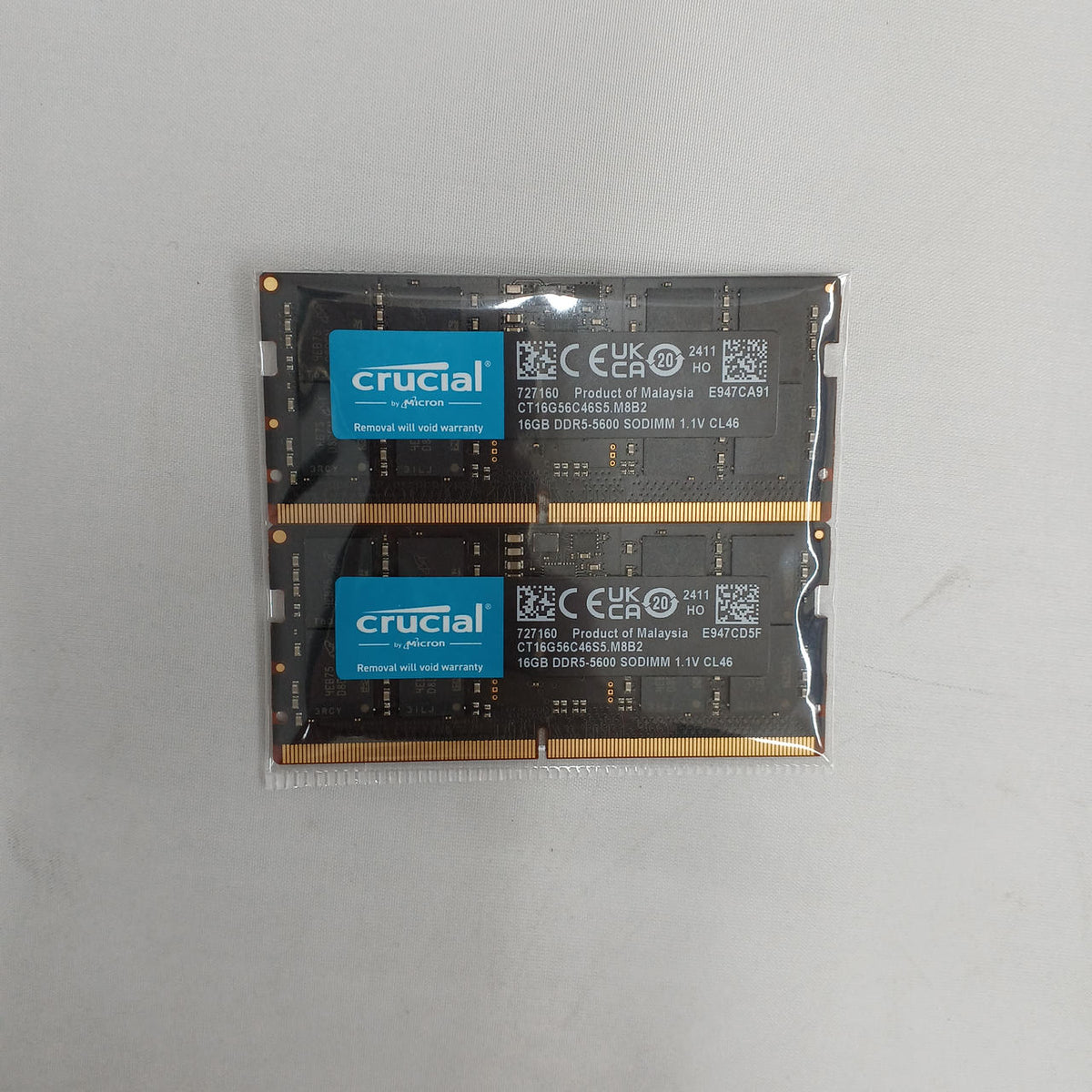 Crucial DDR5 Memory CT2K16G56C46S5
