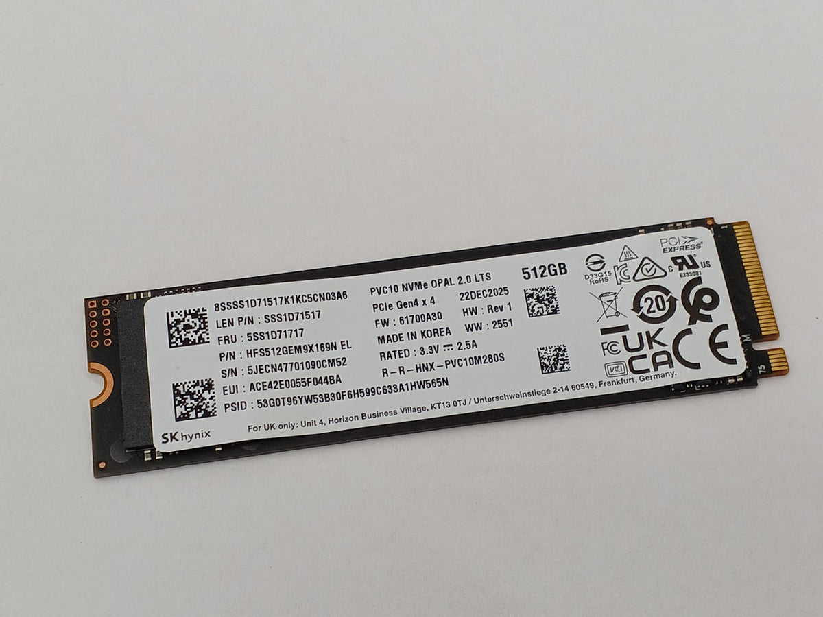 SK HYNIX M.2 NVME SSD (2280) 512GB HFS512GEM9X169N EL