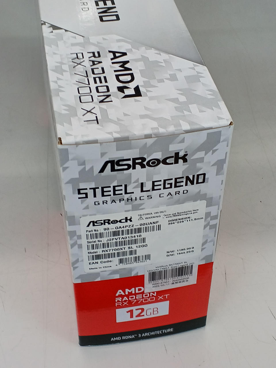 ASROCK Graphics Board RX7700XT SL 12GO
