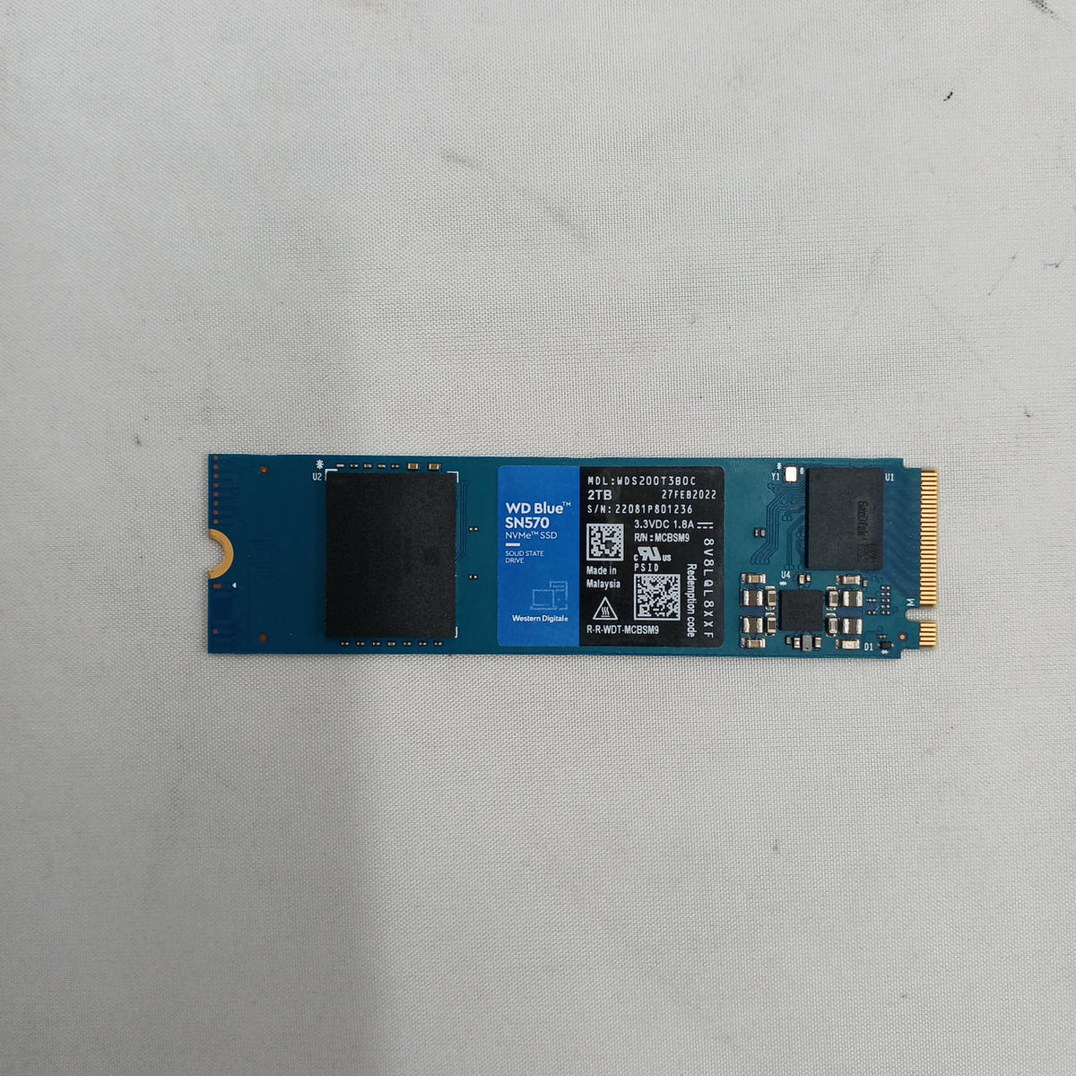 WESTERN DIGITAL SSD WDS200T3B0C
