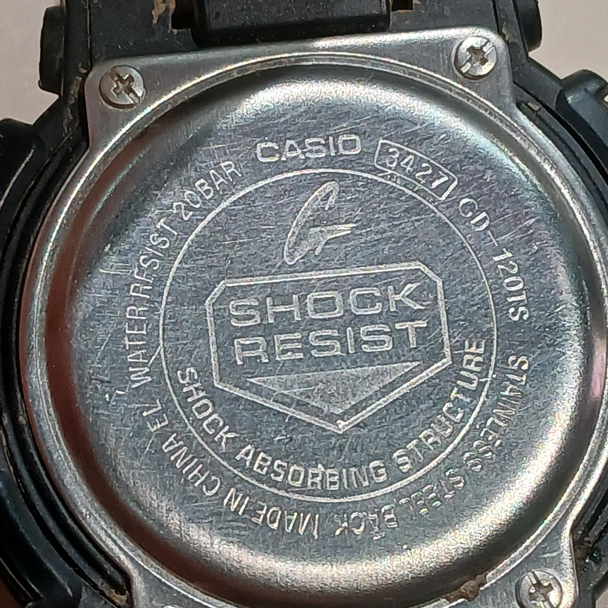 CASIO G-SHOCK BLK/RED/GD-120TS/Condition Consideration