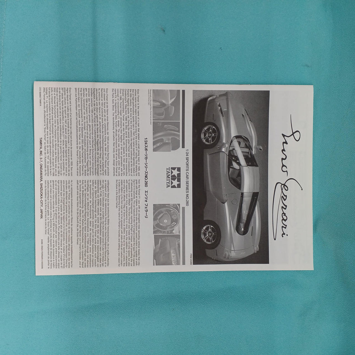 TAMIYA 1/24 Enzo Ferrari Sports Car Series NO.260