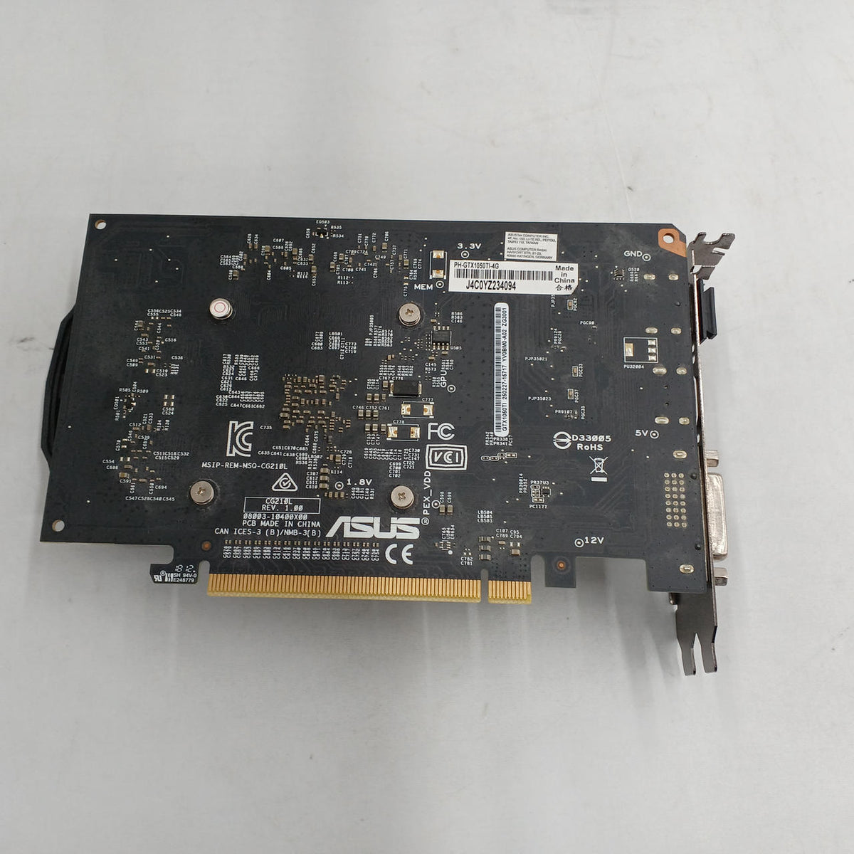 ASUS Graphics Card PH-GTX1050TI-4G