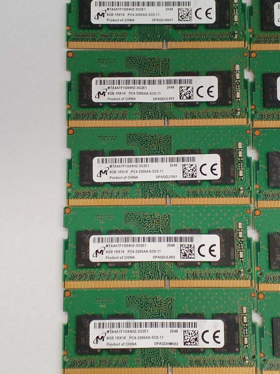 MICRON DDR4/8GB for Notebook 10-Piece Set MTA4ATF1G64HZ