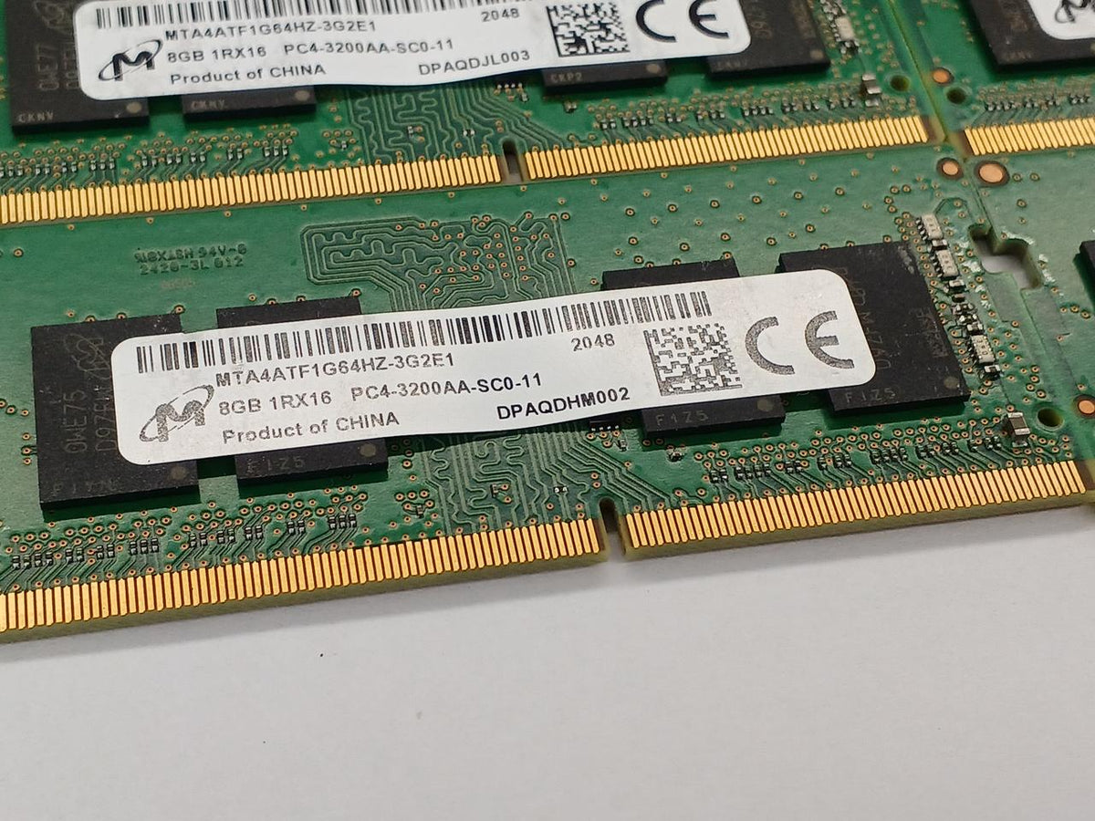 MICRON DDR4/8GB for Notebook 10-Piece Set MTA4ATF1G64HZ