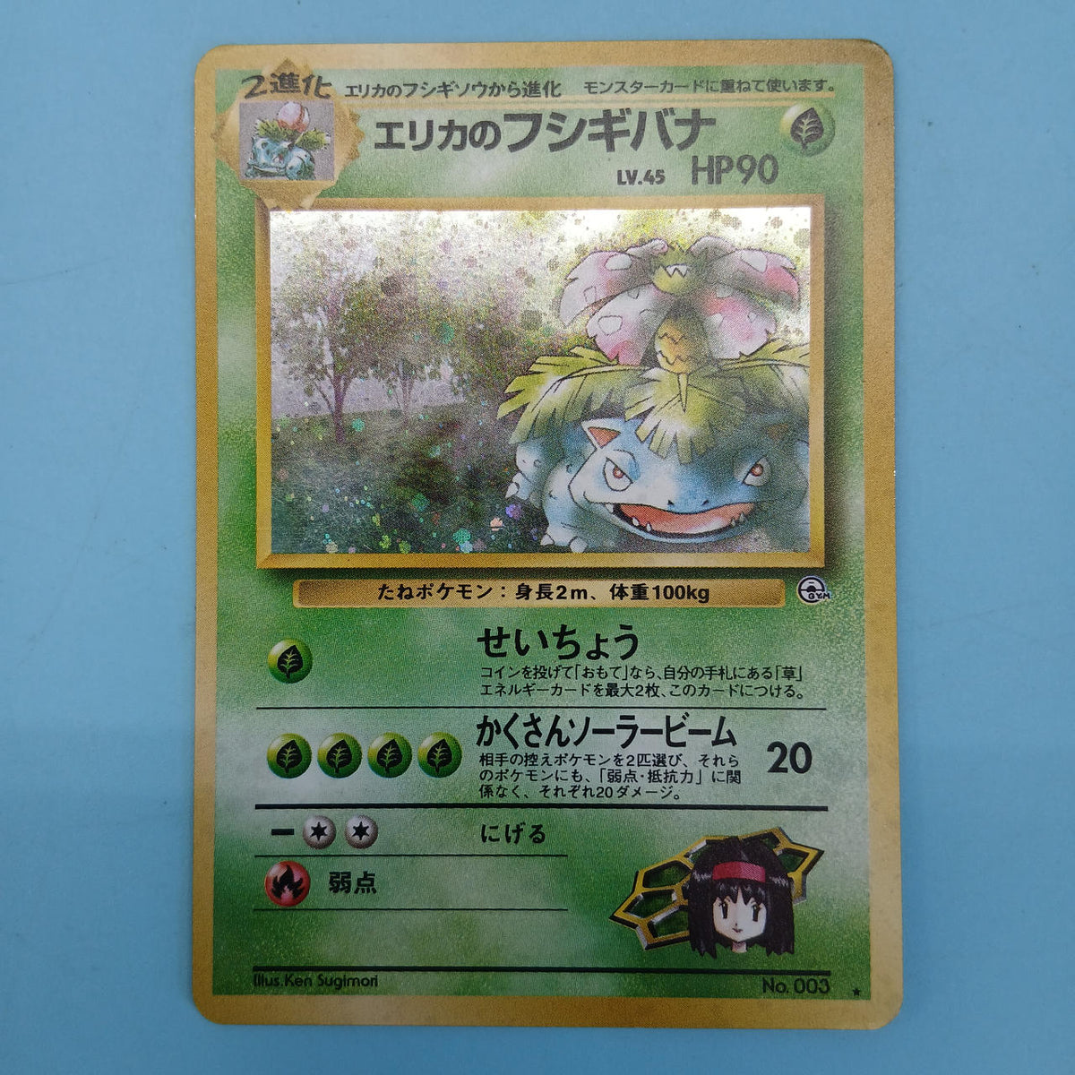 Pokémon Card Old Back: Erika's Bulbasaur Gym Expansion Vol. 2: Challenge from the Darkness