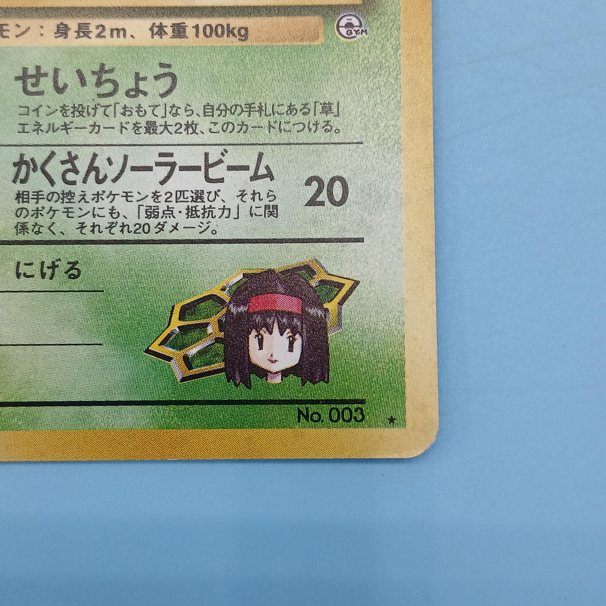 Pokémon Card Old Back: Erika's Bulbasaur Gym Expansion Vol. 2: Challenge from the Darkness