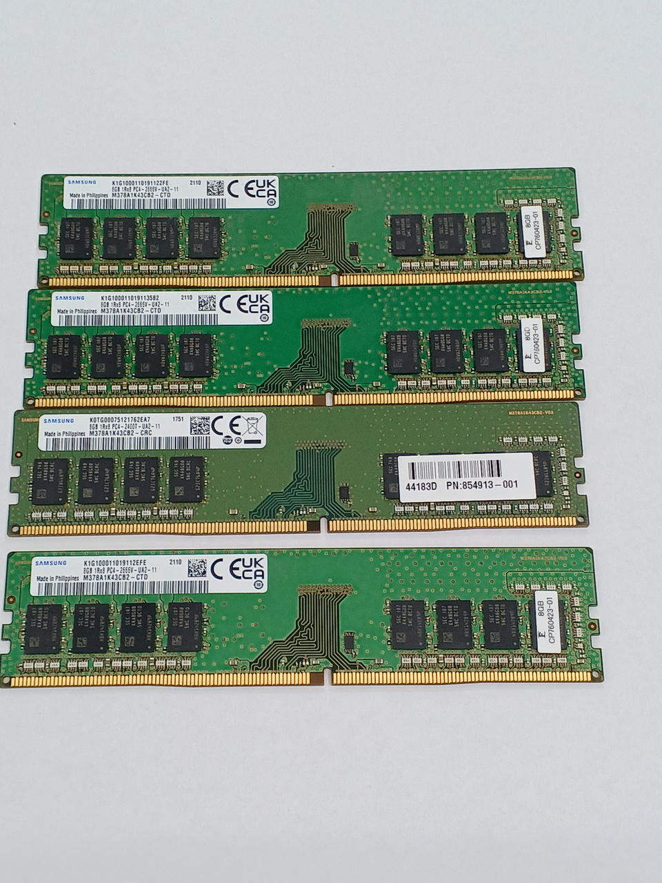 SAMSUNG DDR4-2666 (PC4-21300) 8GB 4-Module Set M378A1K43CB2-CTD