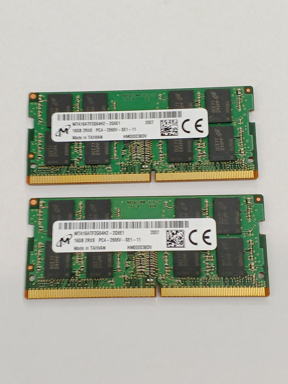 MICRON 2 16GB sticks (PC4-21300/DDR4-2666V) MTA16ATF2G64HZ-2G6E1