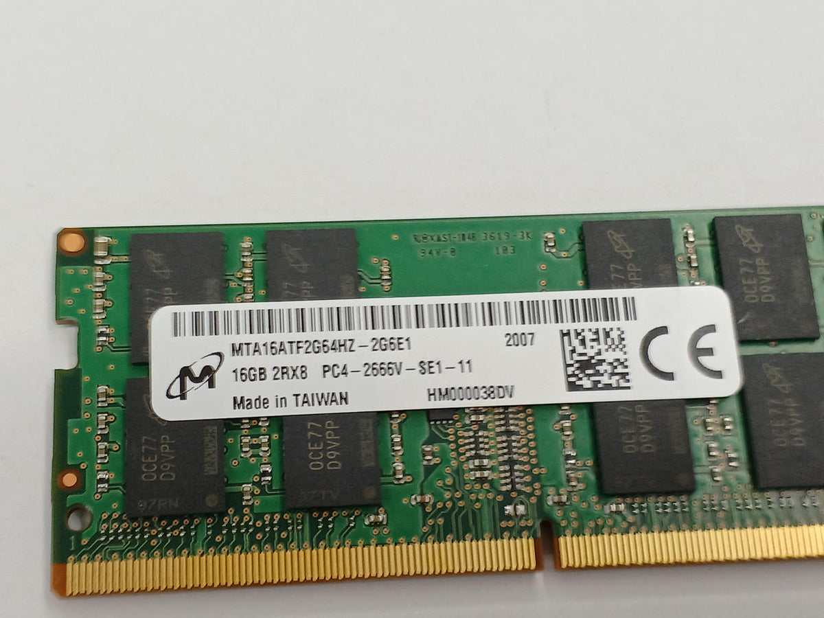MICRON 2 16GB sticks (PC4-21300/DDR4-2666V) MTA16ATF2G64HZ-2G6E1