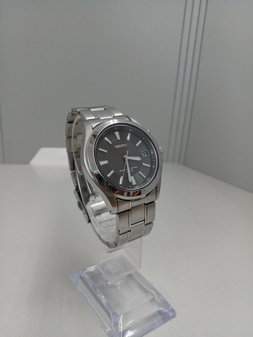 SEIKO Radio-Controlled Solar Wristwatch SBTM017