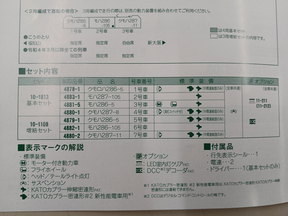 KATO Kounotori 7-car sets 10-1813/1108 - Banzai Thrifting | BanzaiHobby