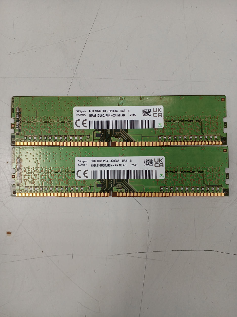 SKHYNIX Desktop Memory: 8GB x 2 (16GB) HMA81GU6DJR8N - Banzai Thrifting | BanzaiHobby