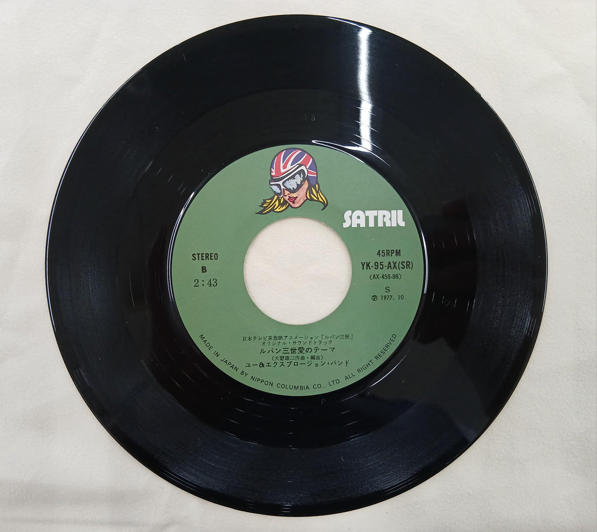 SATRIL EP Record Lupin the Third Original Soundtrack - Banzai Thrifting | BanzaiHobby