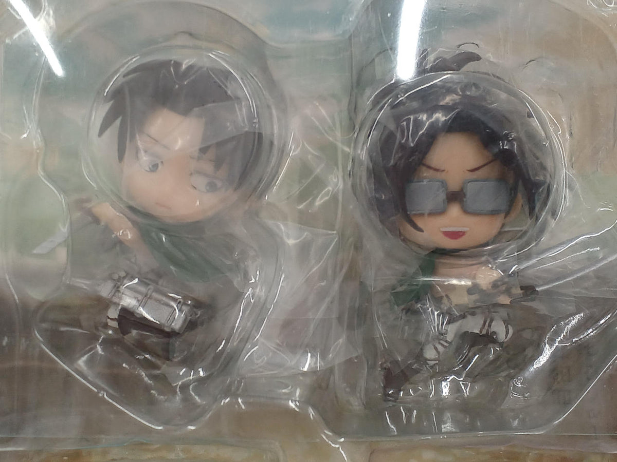 BANPRESTO Hange & Levi Chibikyun Characters Ichiban Kuji Attack on Titan ~ Fly! Survey Corps!! ~ - Banzai Thrifting | BanzaiHobby