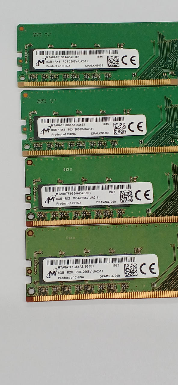 MICRON DDR4-2666 8GB 4 chips MTA8ATF1G64AZ-2G6E1 - Banzai Thrifting | BanzaiHobby