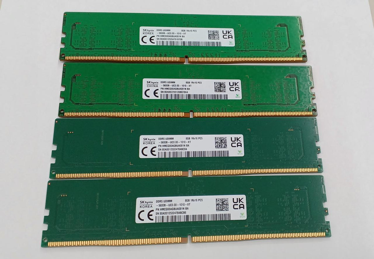 SK HYNIX DDR5 8GB 4-Piece Set for Desktop HMCG66AGBUA081N BA - Banzai Thrifting | BanzaiHobby