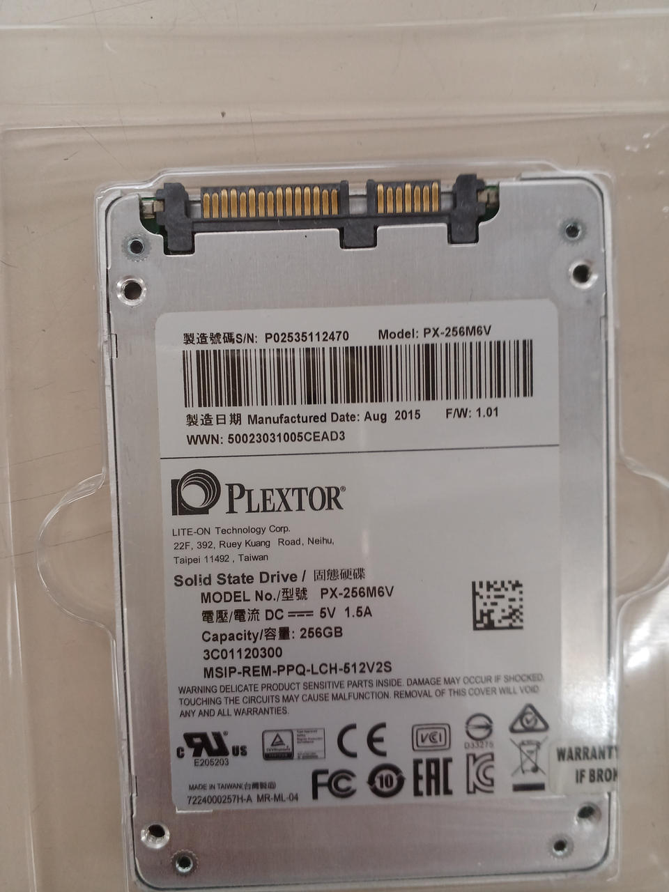 PLEXTOR 256GB SSD PX-256M6V - Banzai Thrifting | BanzaiHobby