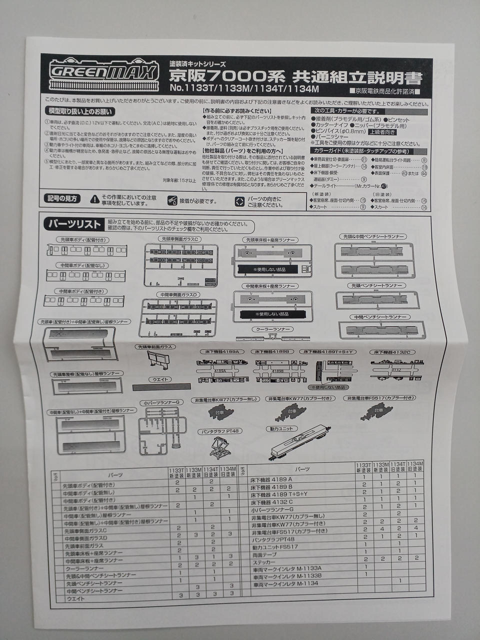 Greenmax Model Train Keihan 7000 Series New Paint Pre-painted Set - Banzai Thrifting | BanzaiHobby