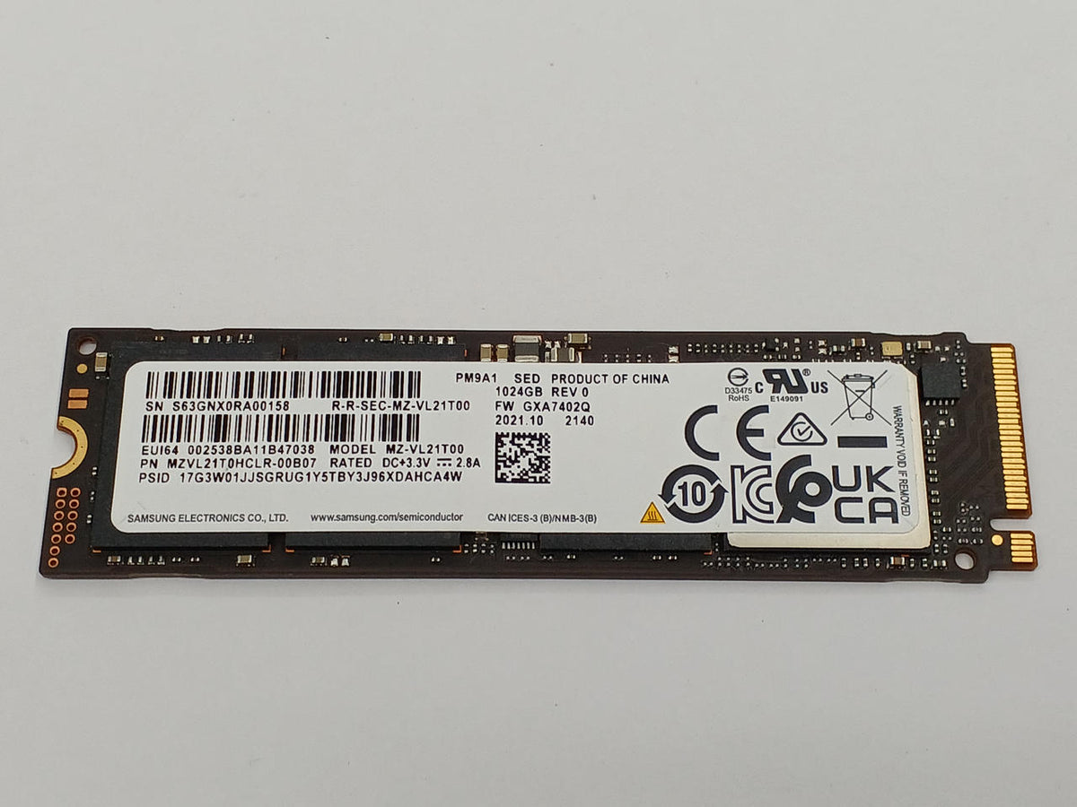 SAMSUNG M.2 NVME SSD 1TB MZVL201T0HVLR-00B07 (PM9A1) - Banzai Thrifting | BanzaiHobby