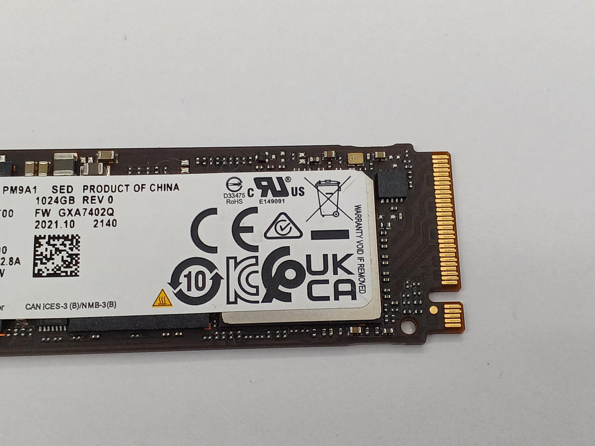 SAMSUNG M.2 NVME SSD 1TB MZVL201T0HVLR-00B07 (PM9A1) - Banzai Thrifting | BanzaiHobby