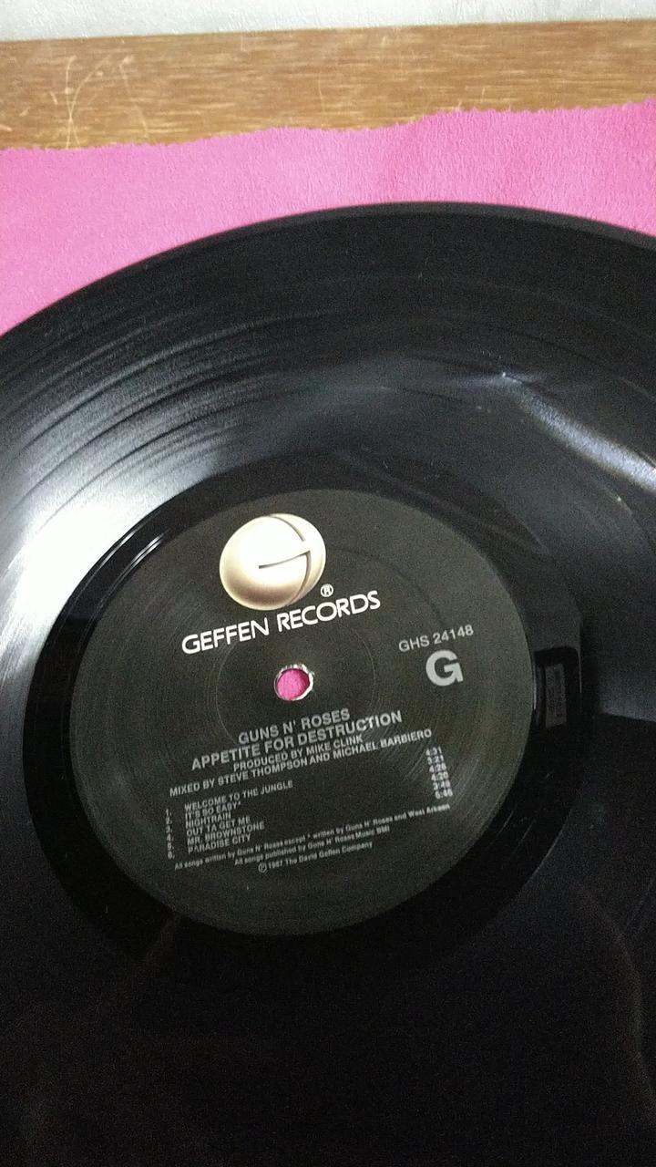 GEFFEN RECORDS APPETITE FOR DESTRUCTION GHS 24148