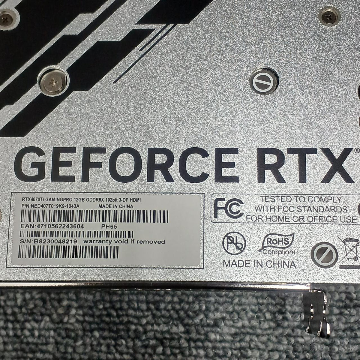 PALIT Graphics Card NED407T019K9-1043A