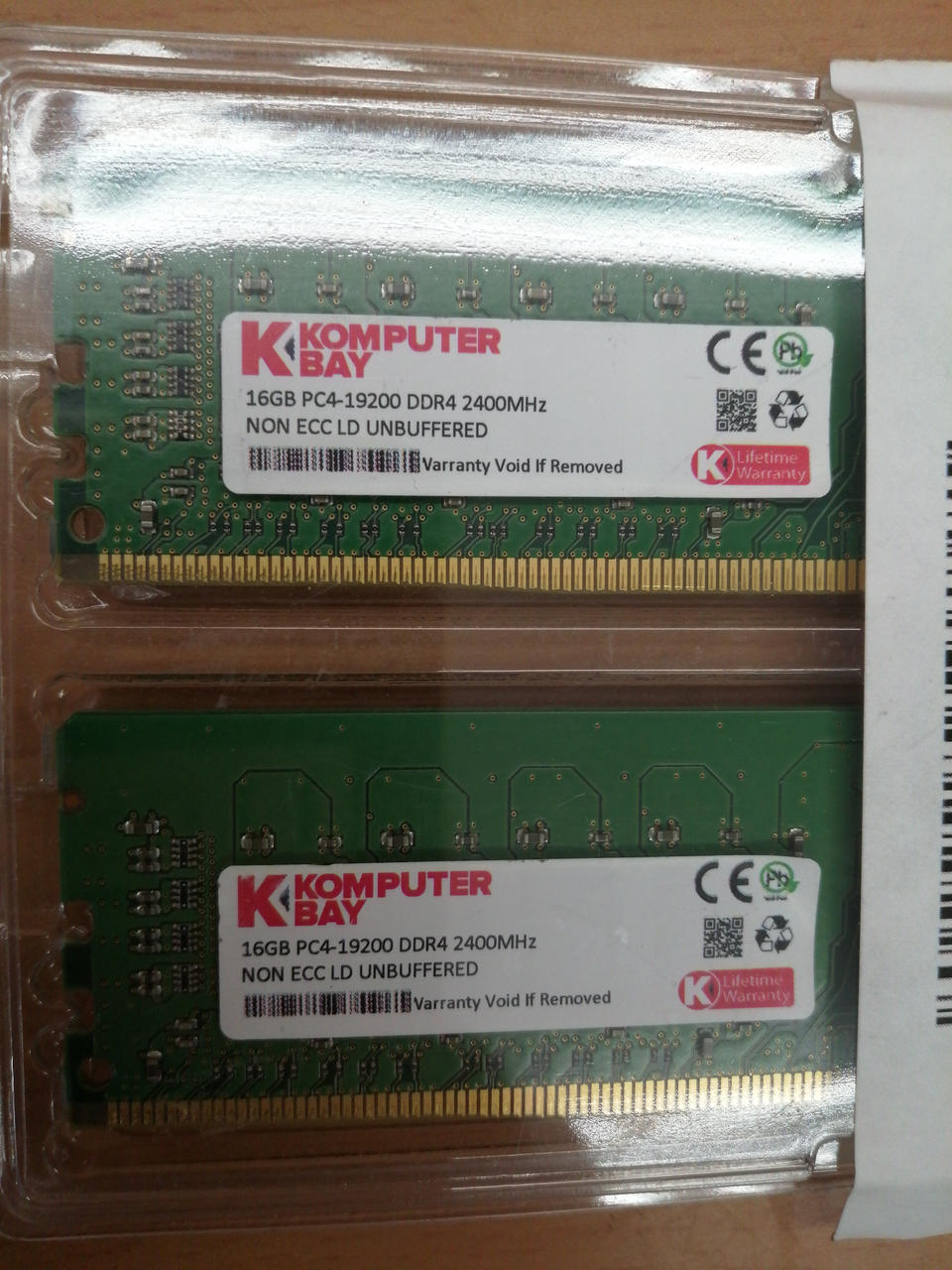 KONPUTER BAY PC Memory 16GB PC4-19200 DDR4 2400MHZ