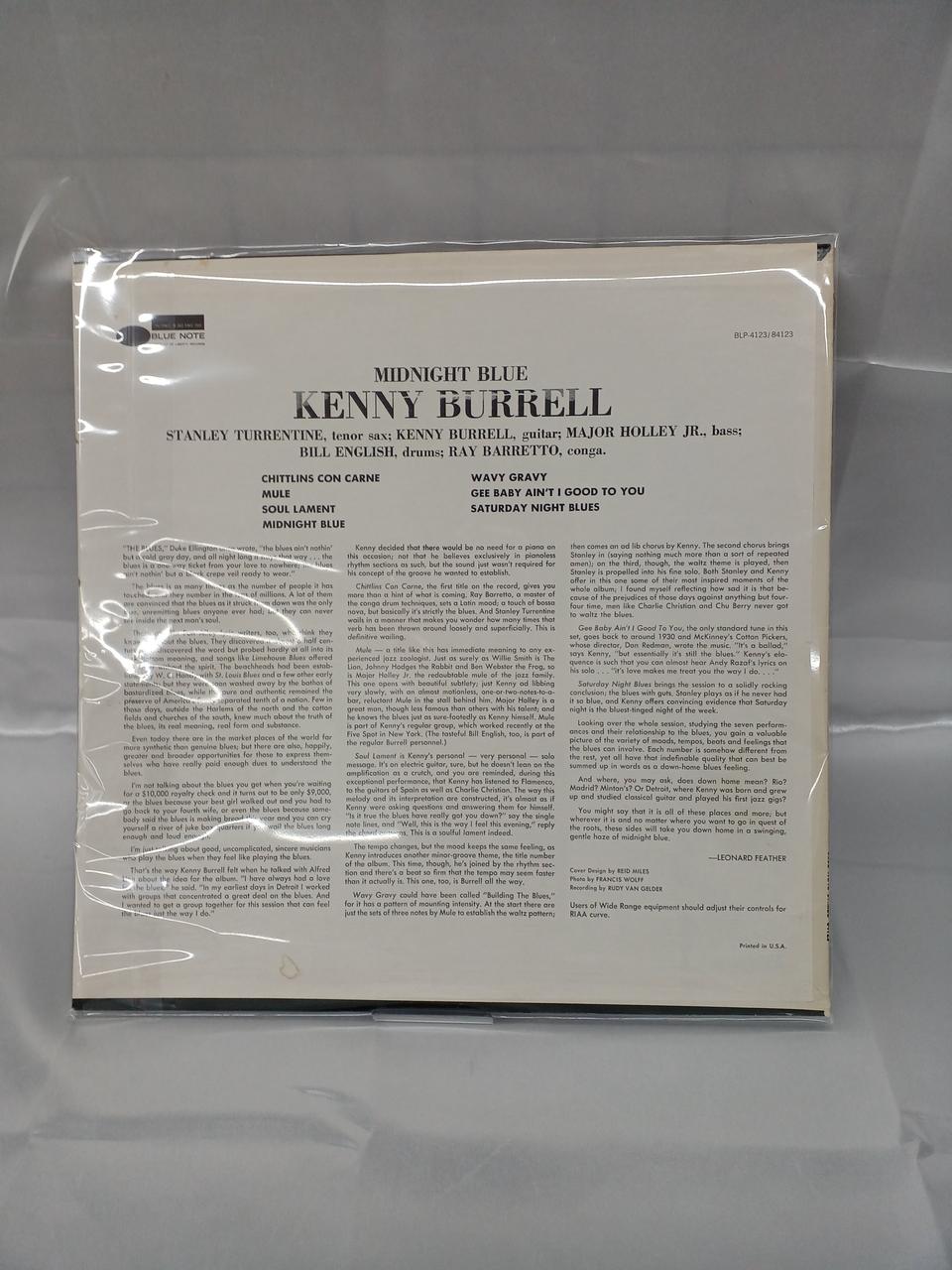 BLUENOTE LP Record (Deep Scratch on Side 2) (15) 84123 KENNY BURRELL