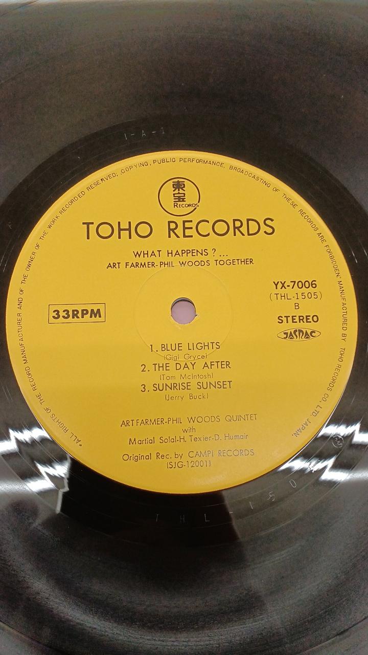 Toho Records JAZZ Art Farmer Phil Woods / What Happs