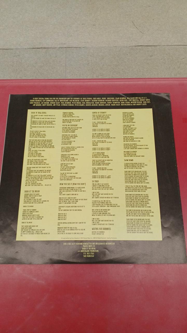 CBS/SONY Western Music Ozzy Osbourne / Howling at the Moon