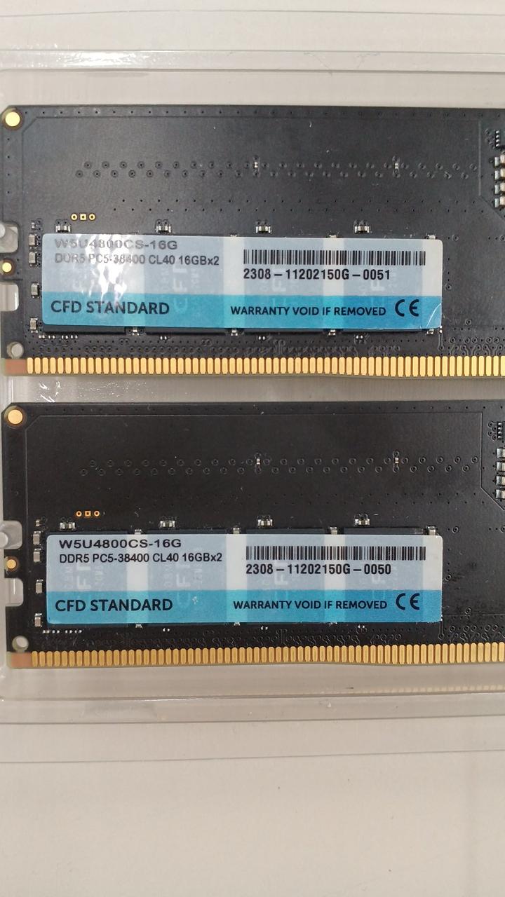 CFD DDR5 Memory (16GB×2) W5U4800CS-16G