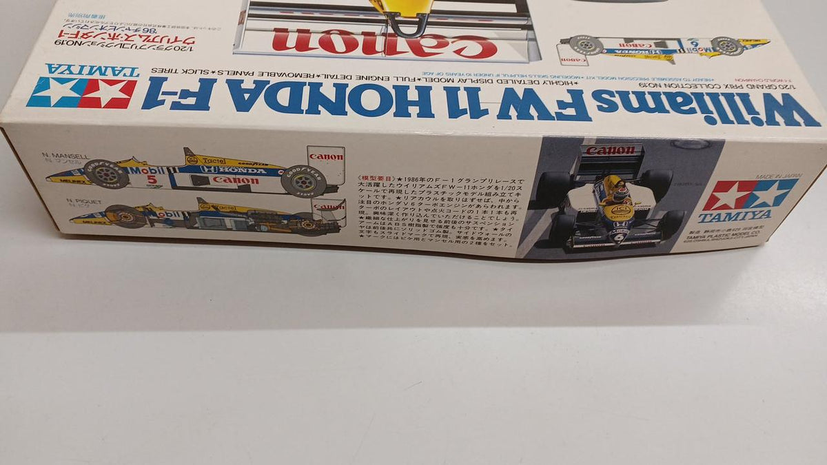 TAMIYA 1/20 Grand Prix Collection NO.19 Williams-Honda F-1 86 Champion Machine - Banzai Thrifting | BanzaiHobby