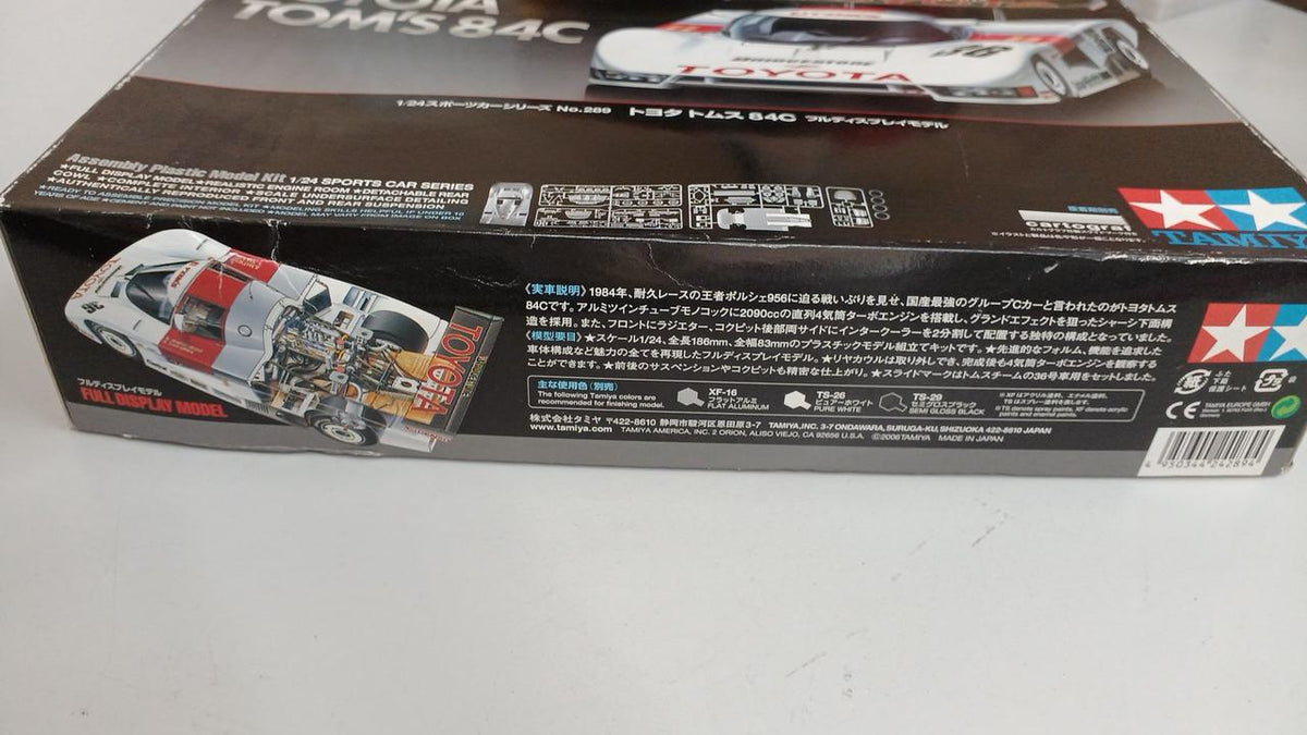 TAMIYA 1/24 Sports Car Series NO.289 TOYOTA TOM'S 84C Full Display Model - Banzai Thrifting | BanzaiHobby