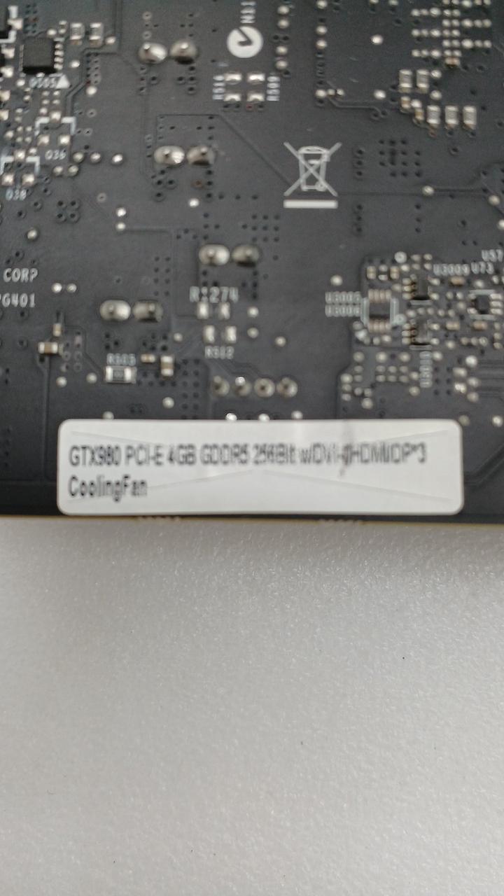 NVIDIA Graphics Card: GTX980 4GB